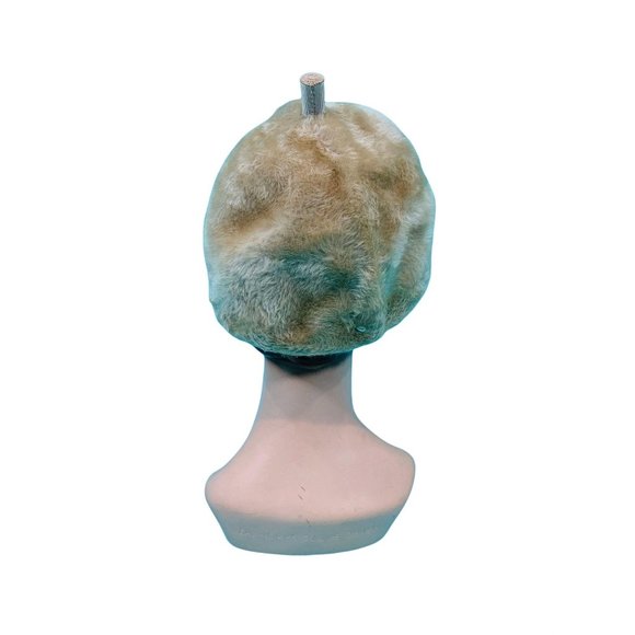 Vintage 1950s Faux Fur Beret Peck & Peck Round Hat - Picture 9 of 10